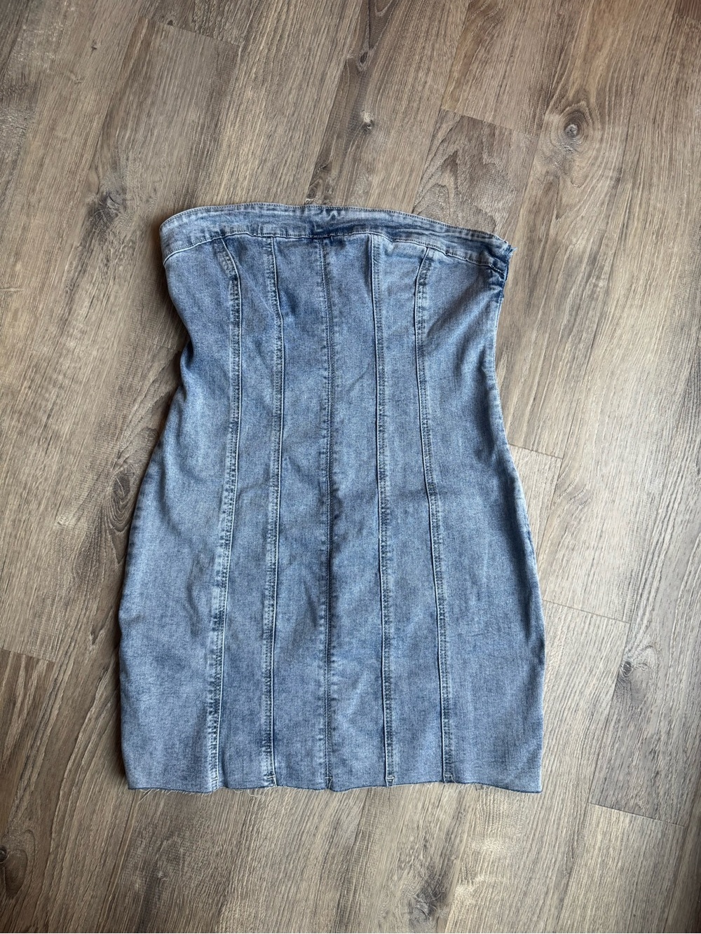 Princess Polly Strapless Denim Dress